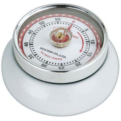 MANUTAN Zassenhaus - Minuteur Timer Speed R&eacute;tro Collection Blanc
