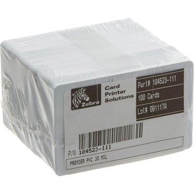 ZEBRA  104523-111 Carte PVC (5 packs x 100)