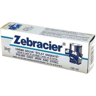 ZEBRACIER  Cr&egrave;me D&eacute;cor Eclat Argent 100 ml - Lot de 4