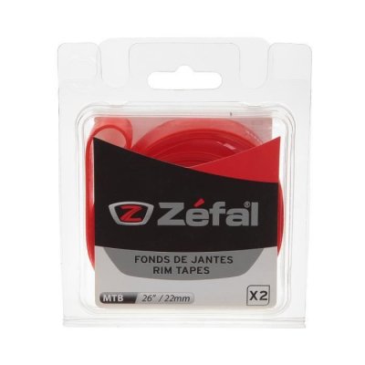 ZEFAL  935601 Bande de jante Cyclisme Mixte Adulte, Rouge, 22 mm / 26''