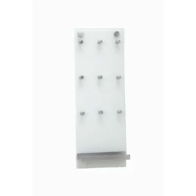 Zeller Present 13879 Porte-Clefs en Verre/Acier Inoxydable 15 x 40 cm