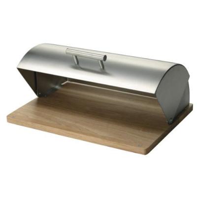 ZELLER PRESENT  20475 Bo&icirc;te &agrave; Pain INOX/H&eacute;v&eacute;a 39 x 29 x 17 cm