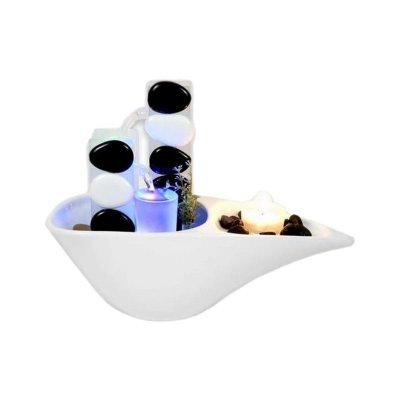 Zen Light - Fontaine d'int&eacute;rieur Piro avec &eacute;clairage LED multicolore