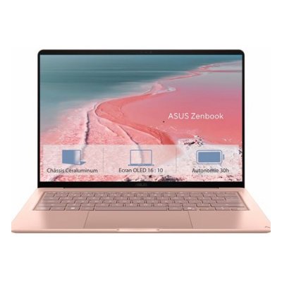 ASUS Zenbook 14 UX3480QA-U1290W 14"" WUXGA OLED 60 Hz Copilot+ PC Snapdragon X 8 Go RAM 256 Go SSD Rose