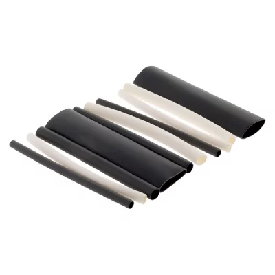 ZENITECH -10 gaines thermo r&eacute;tractables pour fils de &Oslash;1,6mm &agrave; &Oslash;12,7mm - 