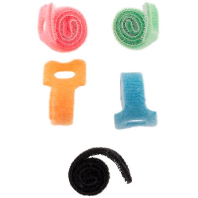 ZENITECH -5 rubans auto agrippants (12 cm) pour cordon ou c&acirc;ble