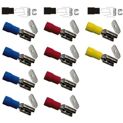 ZENITECH  - Blister de 10 Cosses clips m&acirc;le / femelle assorties