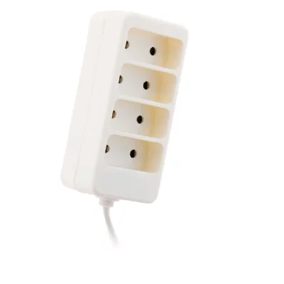 ZENITECH  - Bloc multiprise 4 prises 6A 2P Blanc