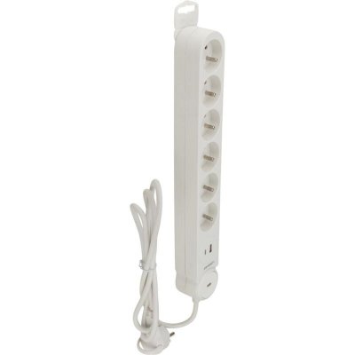 ZENITECH  - Bloc multiprise Iota 6x16A + interrupteurs + USB A+C - Blanc