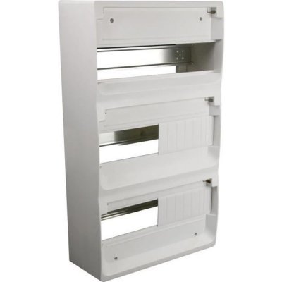 ZENITECH  Coffret &eacute;lectrique nu/&agrave; &eacute;quiper 3 rang&eacute;es 39 modules blanc