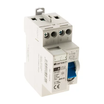 ZENITECH -Interrupteur diff&eacute;rentiel 40/2 30mA Type A NF - 