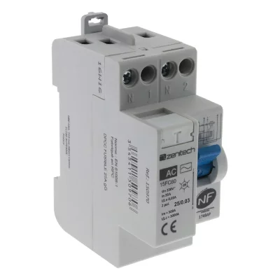 ZENITECH  interrupteur diff&eacute;rentiel type ac 40a 30ma