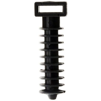 ZENITECH -Lot de 100 embases &agrave; chevilles noir - 