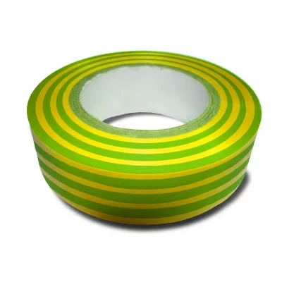 ZENITECH -Rouleau adh&eacute;sif 15mm x 10m Vert/Jaune - 