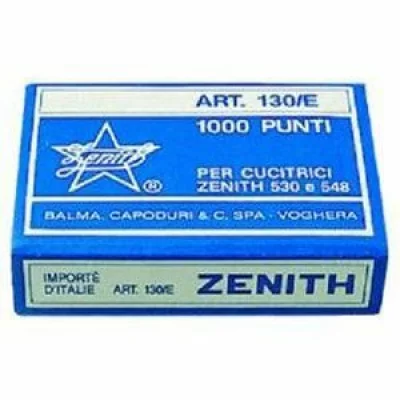 ZENITH  Lot de 3 Bo&icirc;tes de 1000 Agrafes 130/E 6/4mm en acier