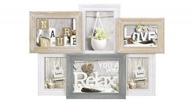 ZEP  Vincennes 6 Photo Wood Photo Frame Marron,Blanc,Gris