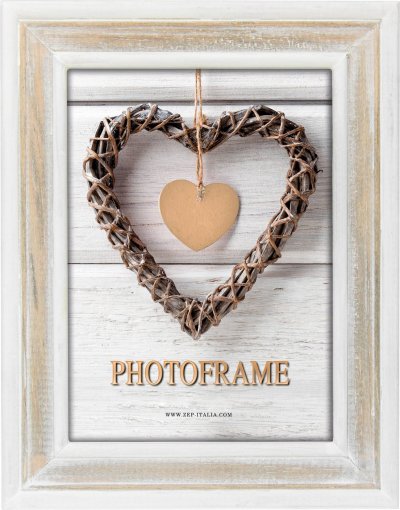 ZEP  Zacapa 15x20 Cm Wood Portrait Photo Frame Marron,Beige,Blanc