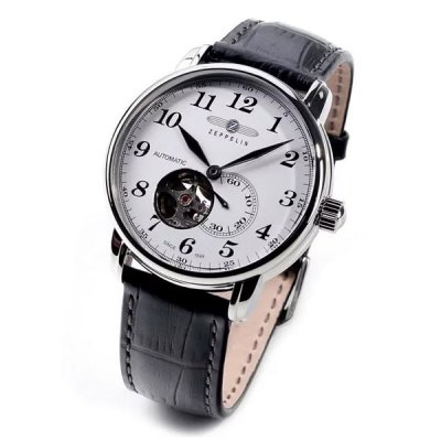 ZEPPELIN  Mixte Chronographe Quartz Montre avec Bracelet en Cuir 7666-1