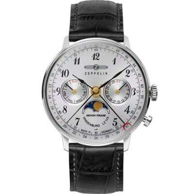 ZEPPELIN  Montre Bracelet Mixte Chronographe Quartz Cuir 7037&ndash;1