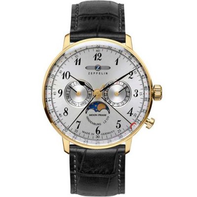 ZEPPELIN  Montre Bracelet Mixte Chronographe Quartz Cuir 7038&ndash;1