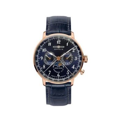 ZEPPELIN  Montre Bracelet Mixte Chronographe Quartz Cuir 7038&ndash;3