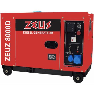ZEUS Zeuz - Groupe &eacute;lectrog&egrave;ne diesel d&eacute;marrage &eacute;lectrique 6300 Watts