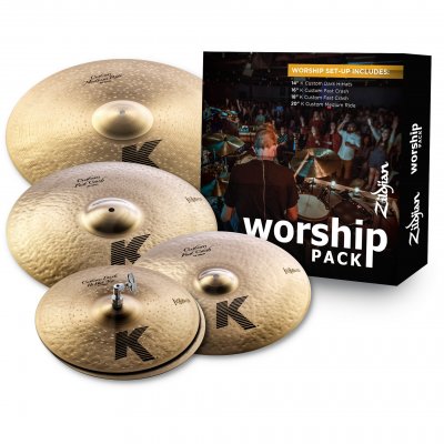 ZILDJIAN  K Custom Worship Pack Set De Cymbales 14, 16, 18 Et 20 Pouces