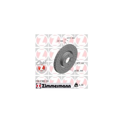 ZIMMERMANN &nbsp;-&nbsp;230.2382.20&nbsp;bremsscheibe va