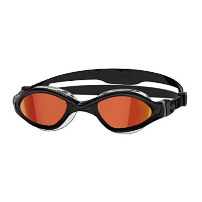 ZOGGS  Tiger Lsr+ Mirrored Red Swimming Goggles Noir Regular 