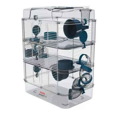 ZOLUX  Cage pour Hamster, Souris, Gerbille ''RODY 3'' Trio