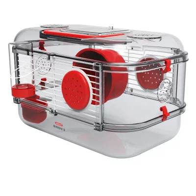 ZOLUX  - Cage pour petit rongeur Rody 3 mini rouge grenadine