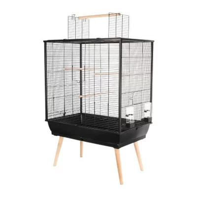 ZOLUX  - Cage sur pieds pour oiseaux domestiques Neo Jili Noir