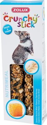 ZOLUX  Crunchy Stick Friandise pour Lapin Avoine/Miel 115 g
