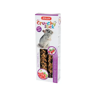 ZOLUX  - Crunchy stick pour chinchillas saveur &eacute;glantine et groseilles