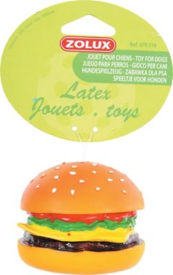 ZOLUX  Jouet Hamburger en Vinyle pour Chien 8 x 8 x 6,5 cm