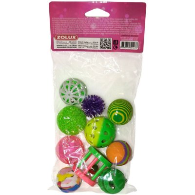 ZOLUX  Lot de 10 Balles Multi-Formes pour Chat - 4 Cm pour Chat