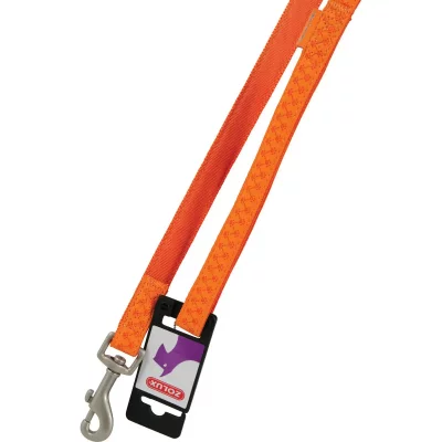 ZOLUX  Mac Leather Laisse pour Chien Orange 25 mm