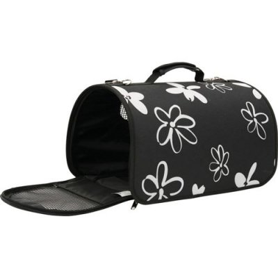 ZOLUX  Panier de Transport pour Petit Chien/Chat Flower Noir Taille M