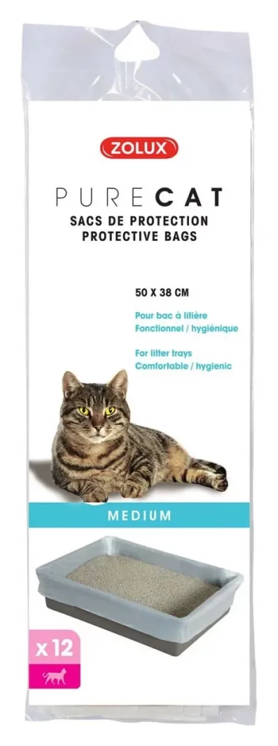 ZOLUX  Pure Cat Set de 12 Sacs de Protection pour Chat Taille M