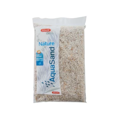 ZOLUX  - Sol d&eacute;coratif Aquasand naturel quartz blanc 1kg