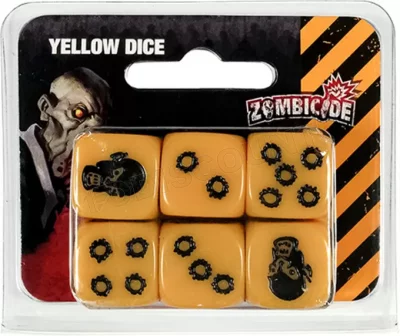 COOL MINI OR NOT ZOMBICIDE - SET DE D&Eacute;S JAUNES