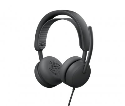 LOGITECH Zone Filaire 2 - Micro-casque - sur-oreille - filaire - Suppresseur de bruit actif - graphite