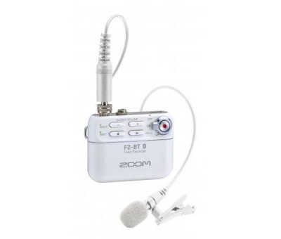 ZOOM  Enregistreur F2 Bluetooth 32Bit avec Microphone Lavalier (Blanc)
