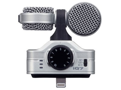 ZOOM  - iQ7 - Microphone st&eacute;r&eacute;o Mid-Side pour iOS (iPhone, iPad, iPod)