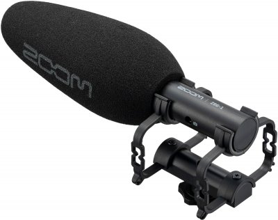ZOOM  ZSG-1 Microphone directionnel pour appareils photo et smartphones Noir