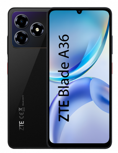 ZTE  Blade A36 4+64Go (4G), &Eacute;cran 6,75"" , Dual Sim - Nebula Noir