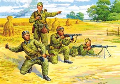 ZVEZDA  - Z6138 - Maquette - Parachutistes Sovi&eacute;tiques - Echelle 1:72
