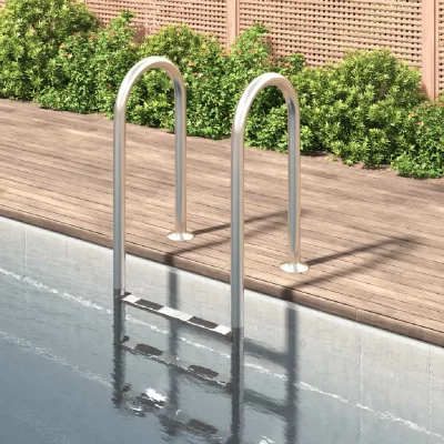 VIDAXL Zwembadladder 54x38x158 cm 304 roestvrijstaal93458