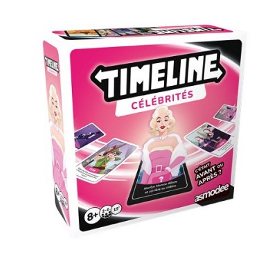 ASMODEE ZYGTIM0301FR Timeline C&eacute;l&eacute;brit&eacute;s jeu de cartes chronologie