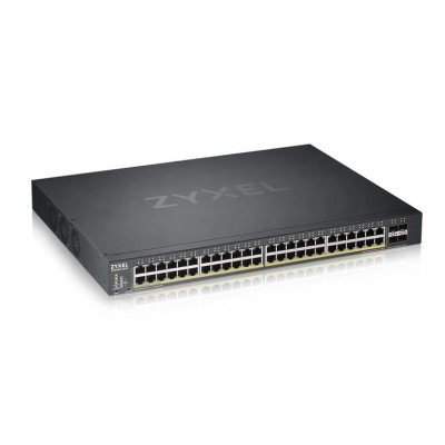 ZYXEL  Switch 48p Gbe Poe Smart 4x10g Noir